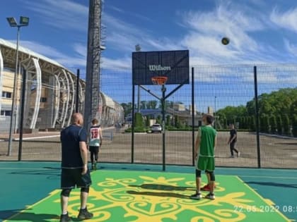 Новая баскетбольная площадка открылась в Майкопе