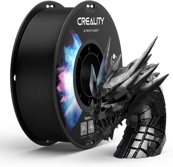 Filamento PETG Creality para impresora 3D color Negro