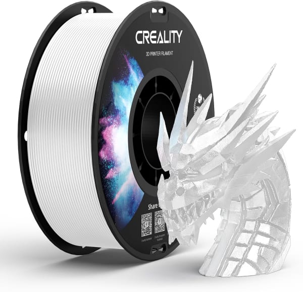 Filamento PETG Creality para impresora 3D color Blanco