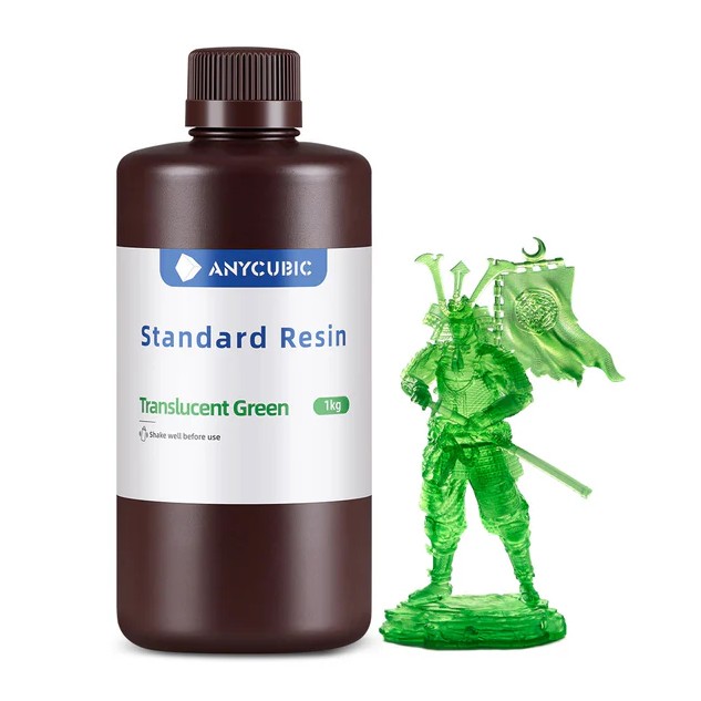 Resina ANYCUBIC estándar color Verde Translúcido