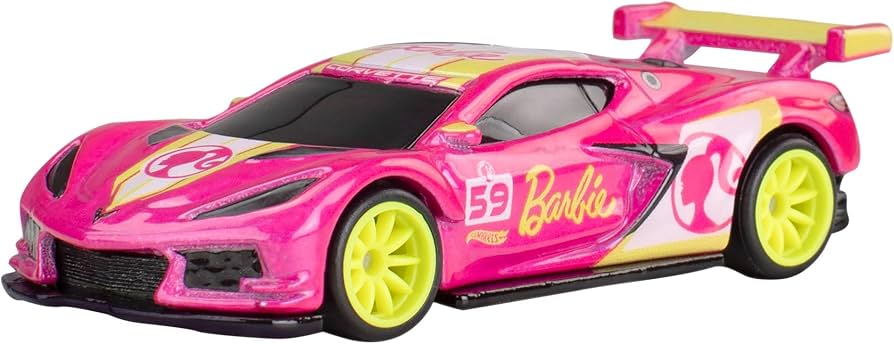 Carro BARBIE 65th - CORVETTE C8.R Hot Wheels Premium