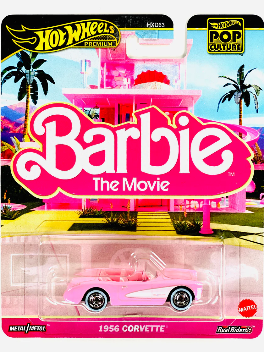 Carro 1956 CORVETTE Hot Wheels Premium Barbie The Movie