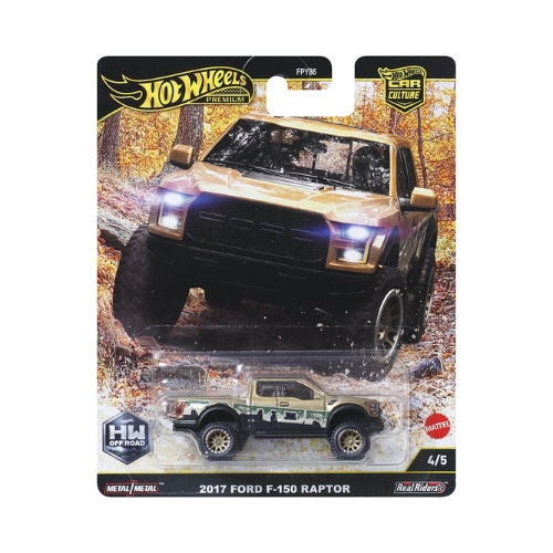 Hot Wheels Premium 2017 Ford F-150 Raptor gold 4/5 - 2025 Car Culture: HW Off Road