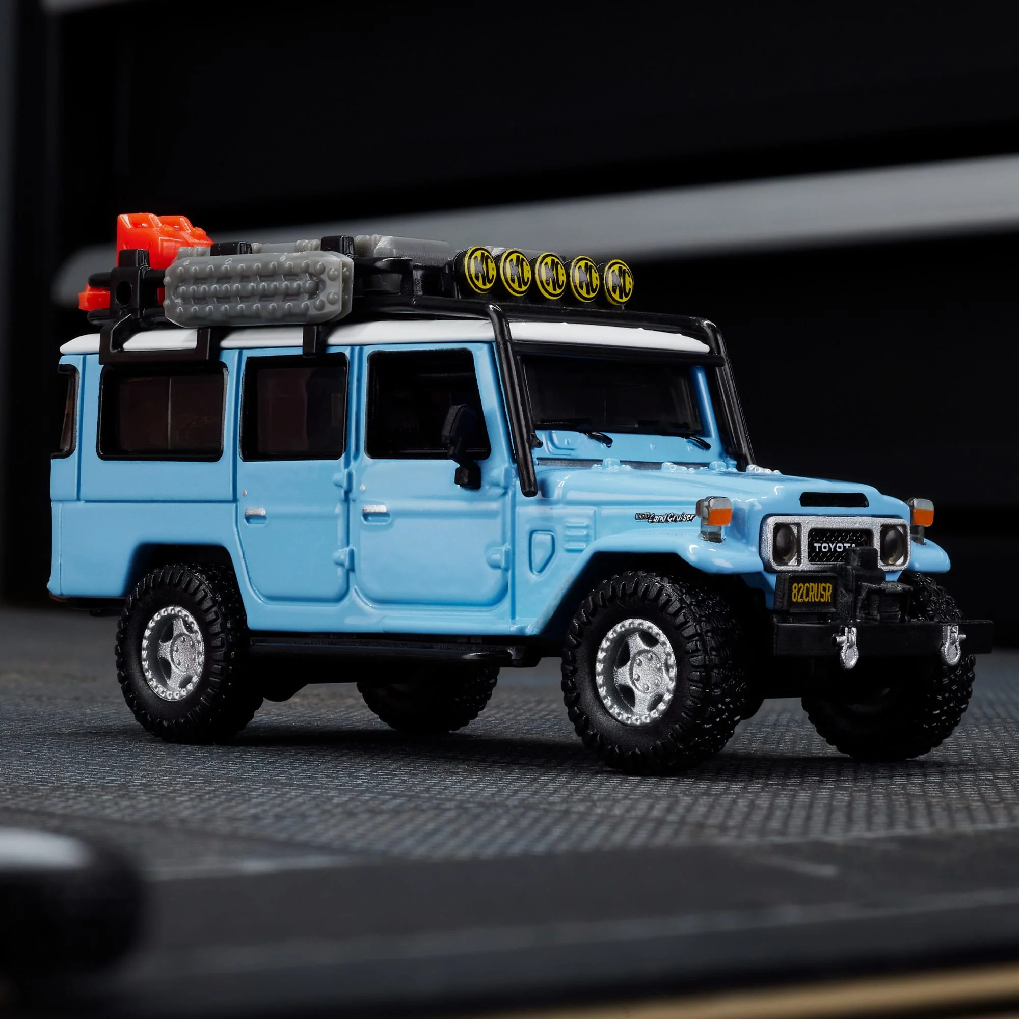 Hot Wheels Elite 64 Mod Shop 1982 Custom Toyota Land Cruiser FJ45 Troopy Collectible Diecast