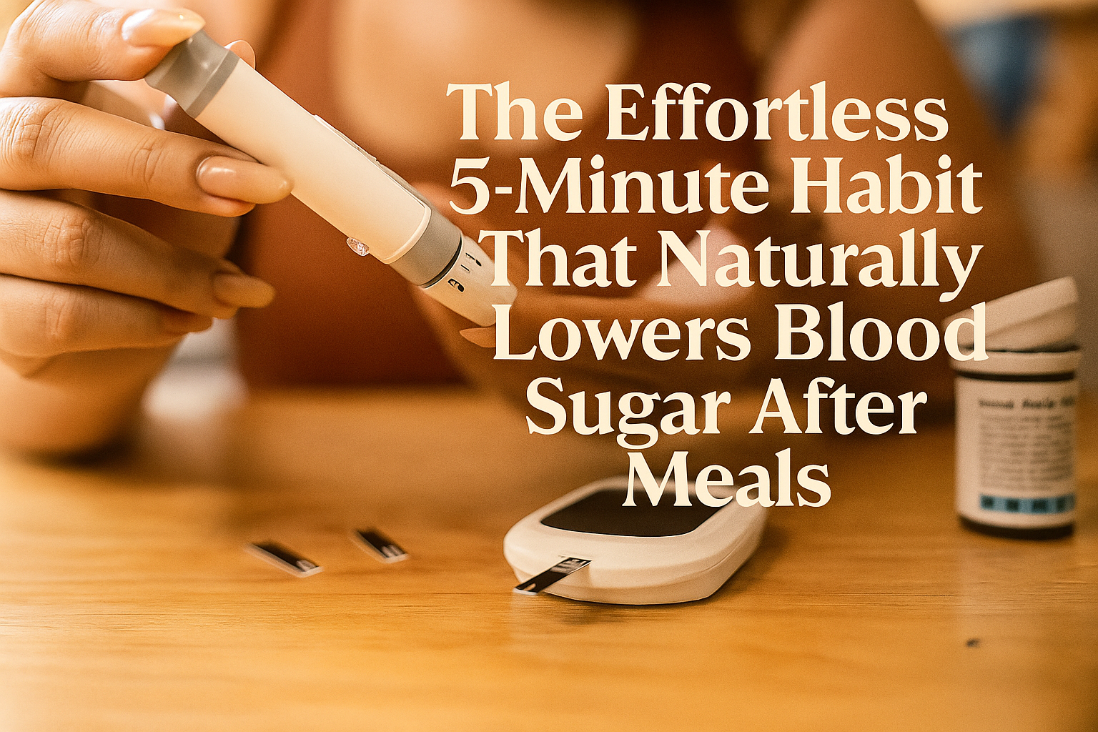 The Effortless 5-Minute Habit That Naturally Lowers Blood Sugar After Meals