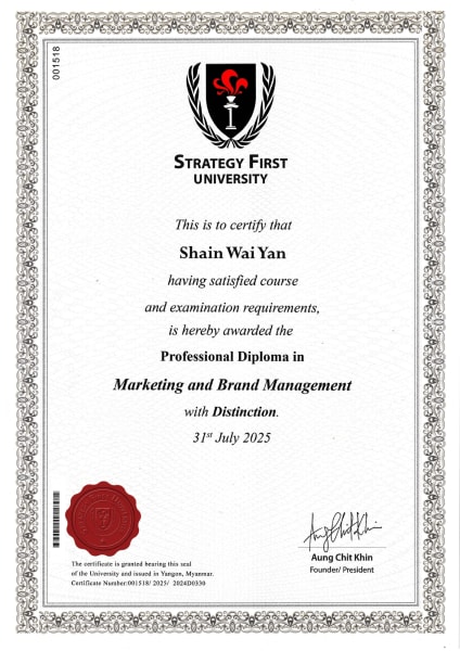 Professional Diploma in Marketing and Brand Management 