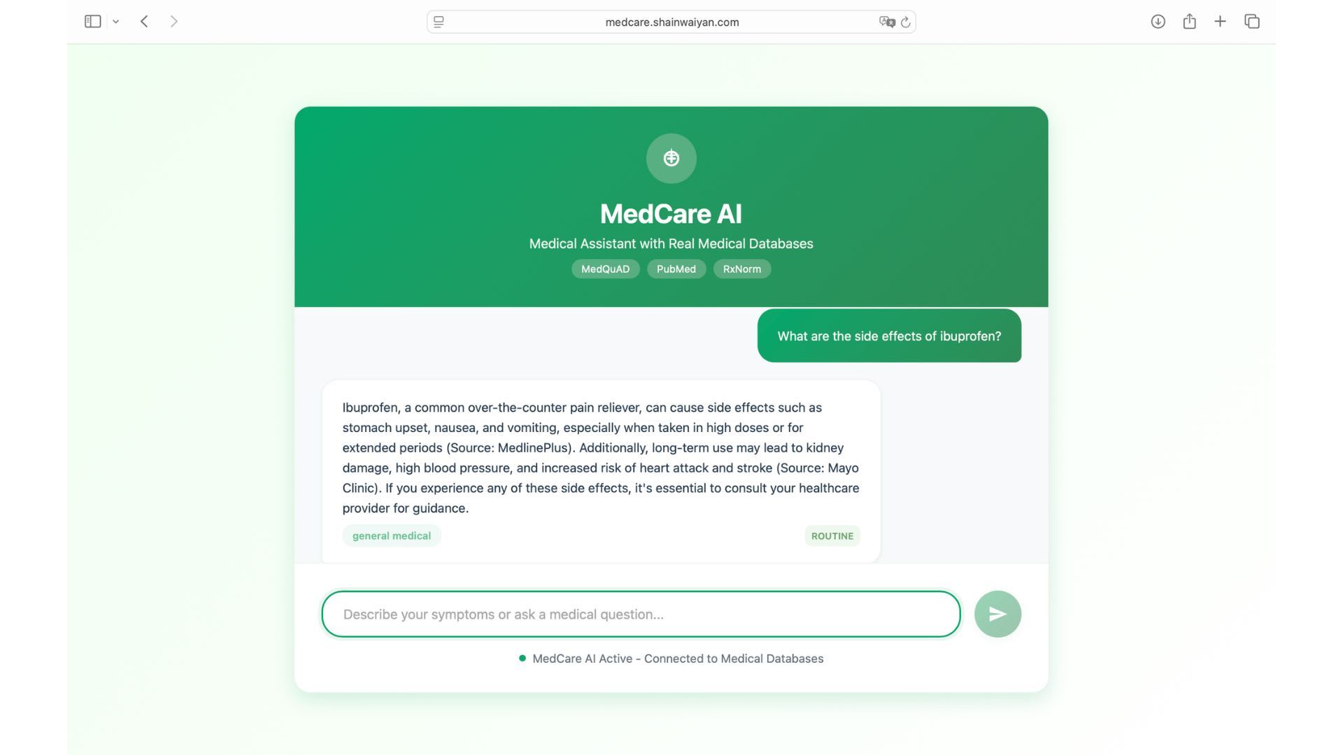 MedCare AI: Bridging the Healthcare Gap with Serverless Intelligence — Image 4 of 6