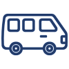 Icon of a van representing transfers