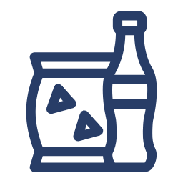 A Spread of Drinks & Snacks