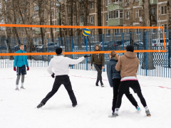 Одинцовский парк готовится к проведению чемпионата России по снежному волейболу