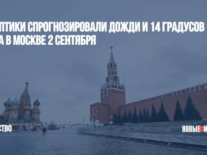 Синоптики спрогнозировали дожди и 14 градусов тепла в Москве 2 сентября