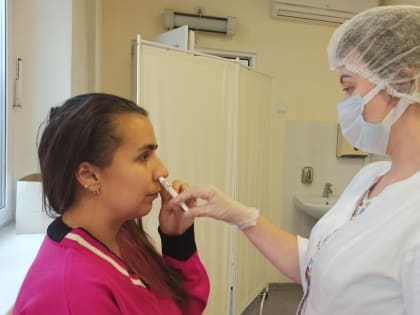 Жителей Люберец приглашают пройти назальную вакцинацию от COVID-19 в поликлиниках округа