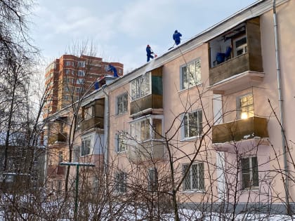 Последствия снегопада устранили в Воскресенском