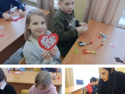 Лидинцы делали валентинки