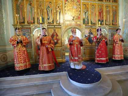 Всенощное бдение на приходе Успенского кафедрального собора города Коломны