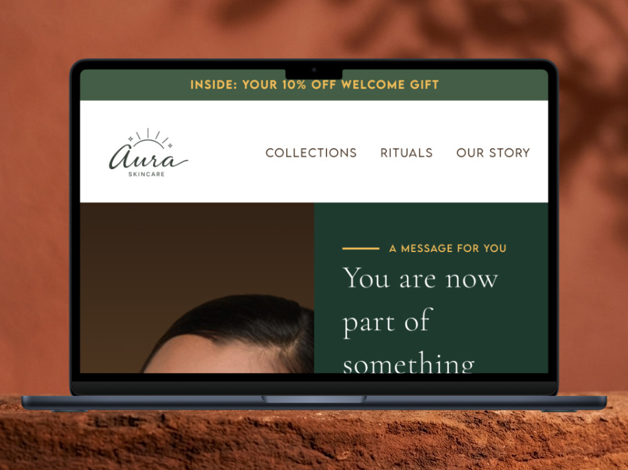 Aura Skincare — Email 01 Desktop: Responsive Rebuild
