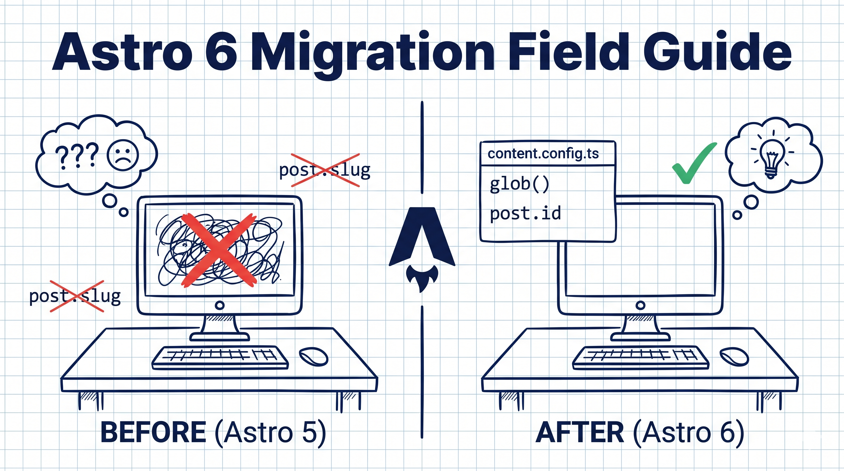 Astro 6 migration from Astro 5: Content Layer and Server Islands diagram