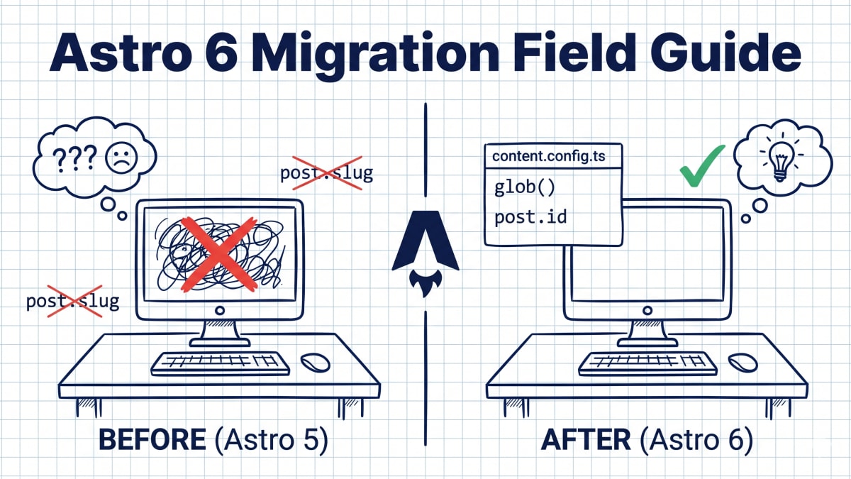 Astro 6 migration from Astro 5: Content Layer and Server Islands diagram