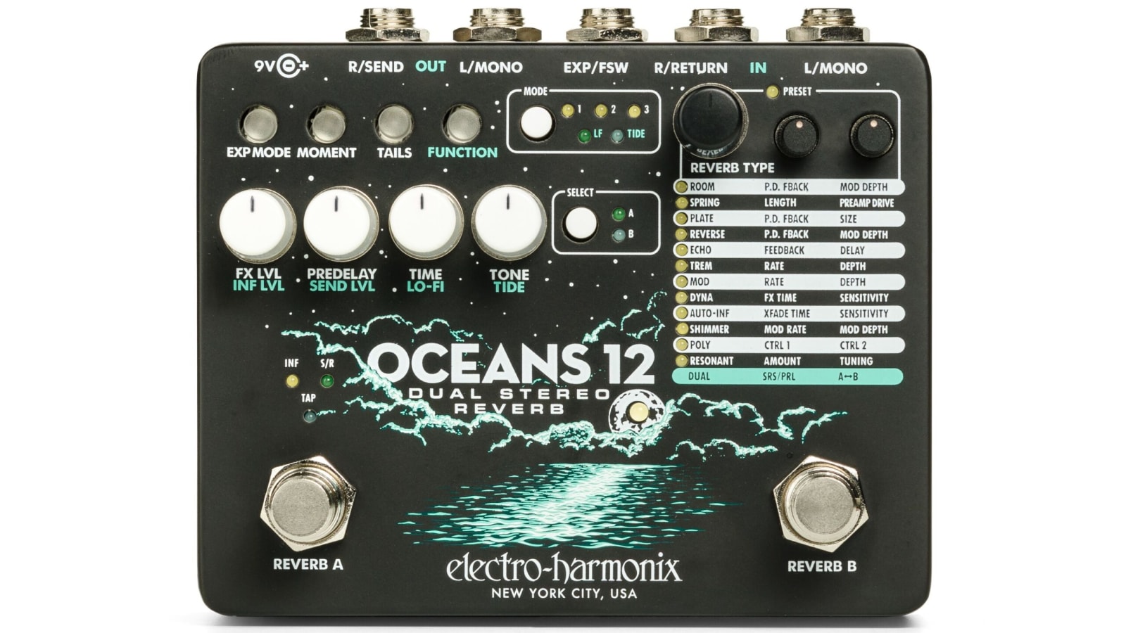 The Oceans12 Pedal from Electro-Harmonix