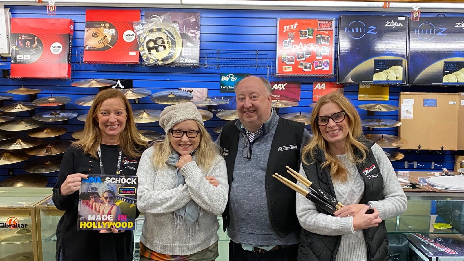 Legendary Go-Go’s Drummer Spends the Week Rehearsing at Bill’s Music