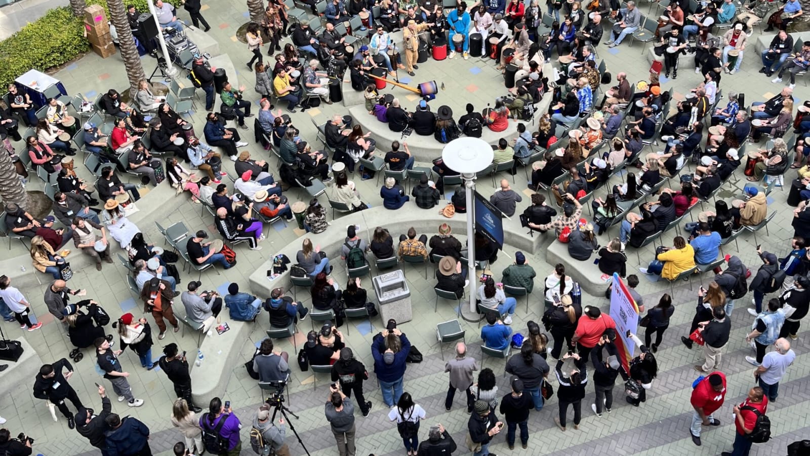 The All-Industry Drum Circle at the 2023 NAMM Show