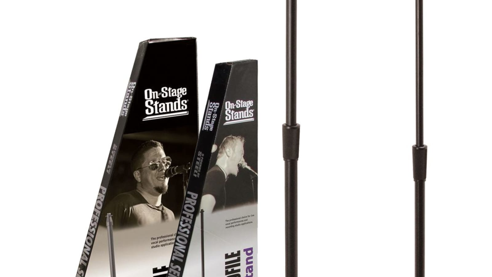 On-Stage Stands MS9210 and MS9212 Pro Round Base Microphone Stands