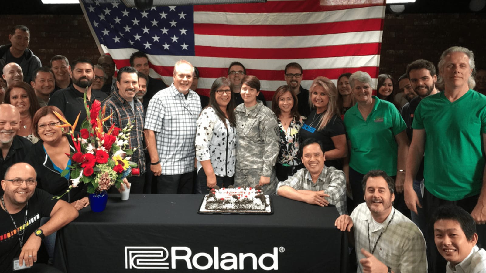 Roland Corporation U.S. Welcomes Home a Soldier
