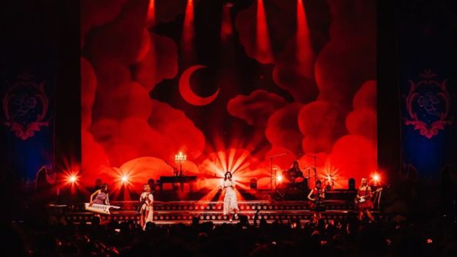 Ed Warren Serves Up Dramatic Looks for The Last Dinner Party with ChamSys