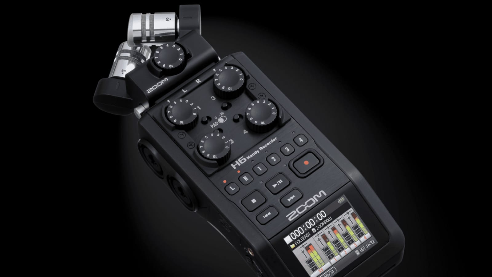 Zoom’s H6 Handy Recorder in All Black