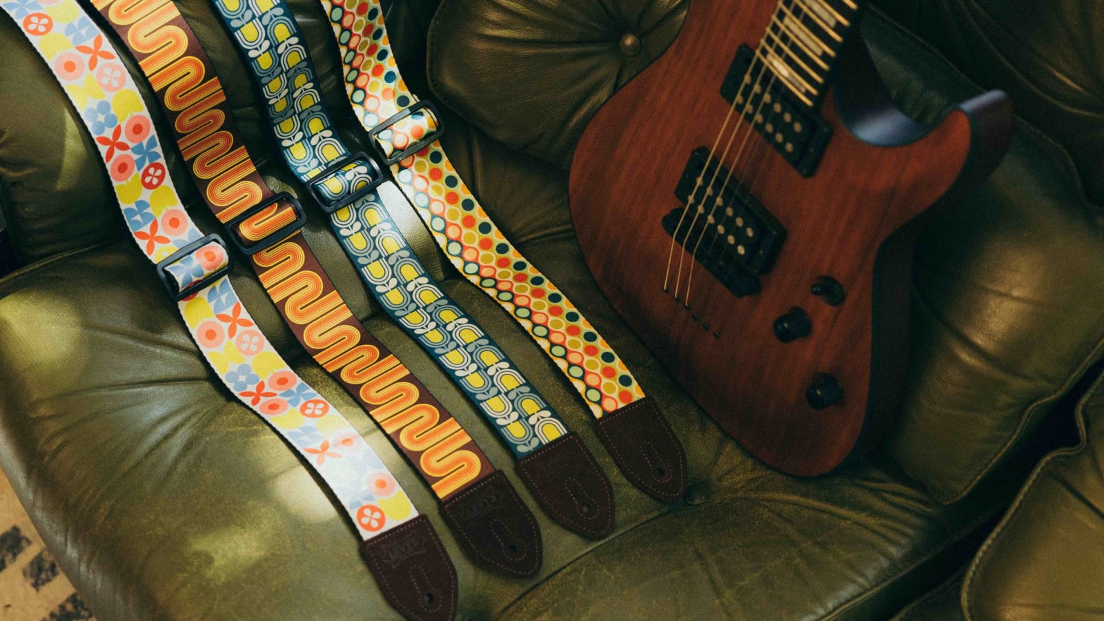 Levy’s Revives Mid-Century and ‘70s Vibes with Retro-Inspired Guitar Straps