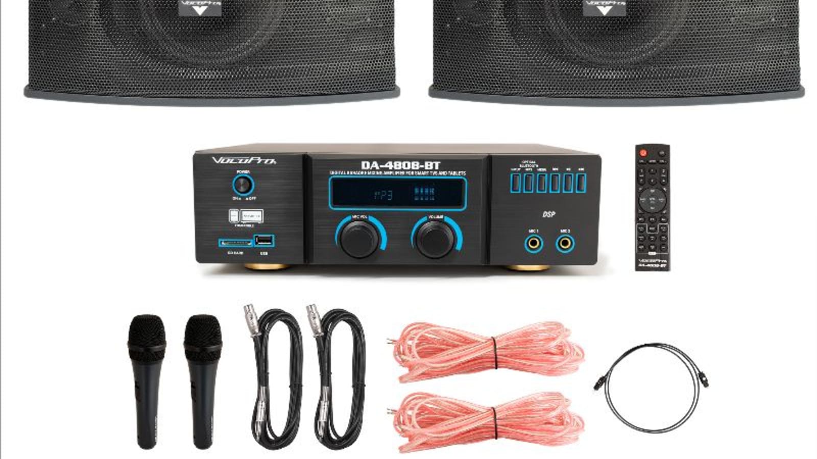 VocoPro Launches New Speaker/Amplifier Package with Vocal Mics for Home Entertainment Centers