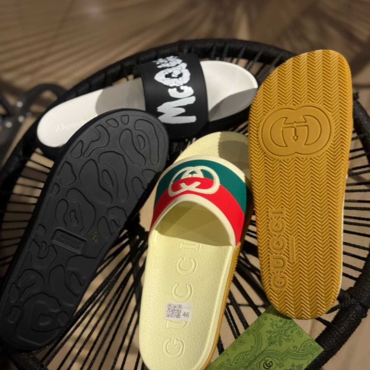 Gucci & Alexander McQueen Slides