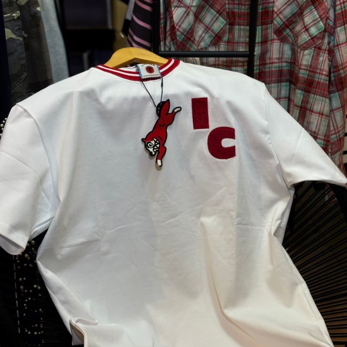 IC(ice cream)White Baseball Jersey T-Shirt