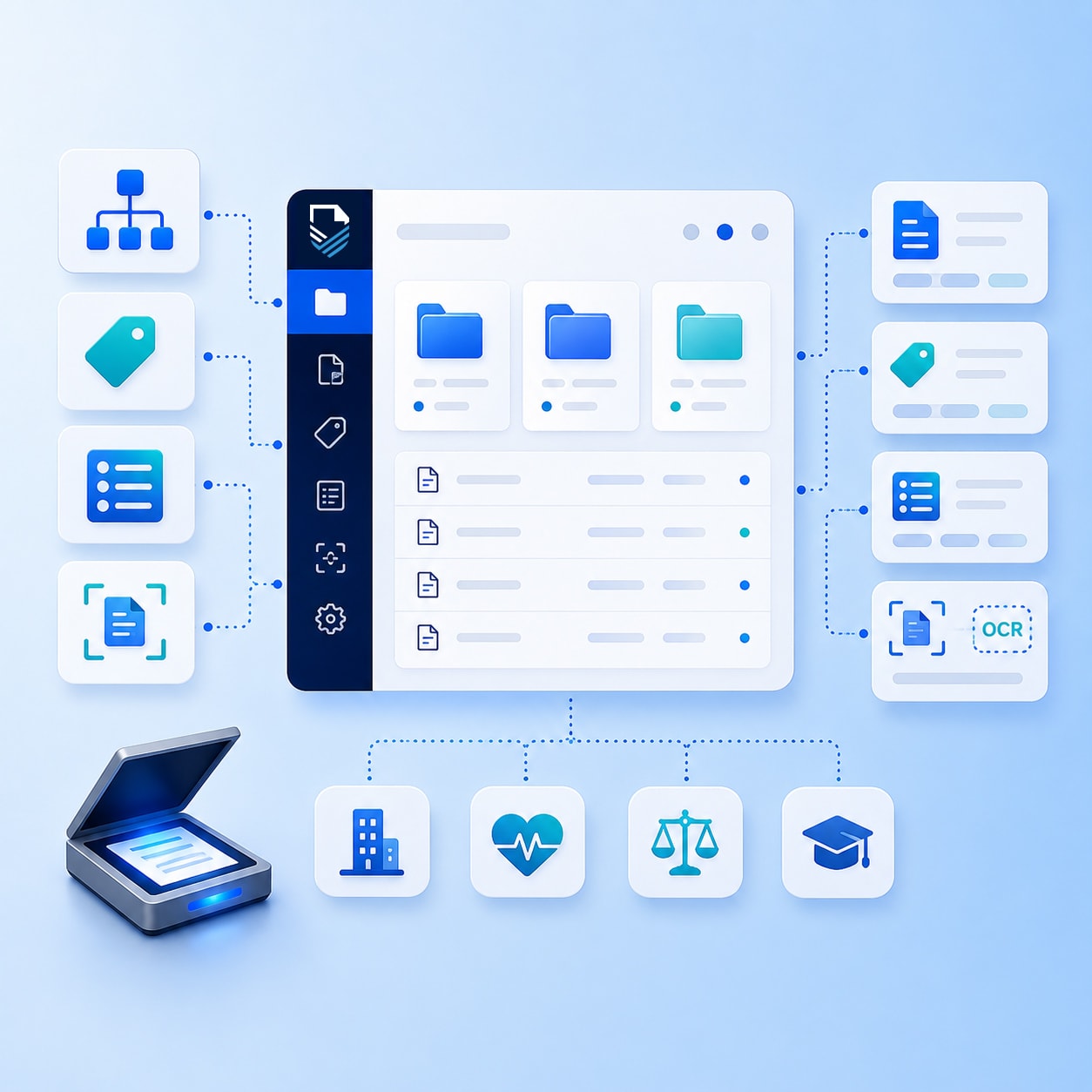 Configuración de expedientes digitales en FileOn