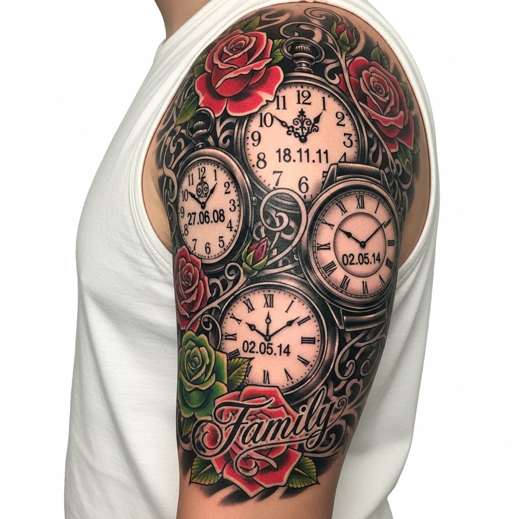 Tatouage rose - Inspirations uniques et Signification, image size:1024x1024