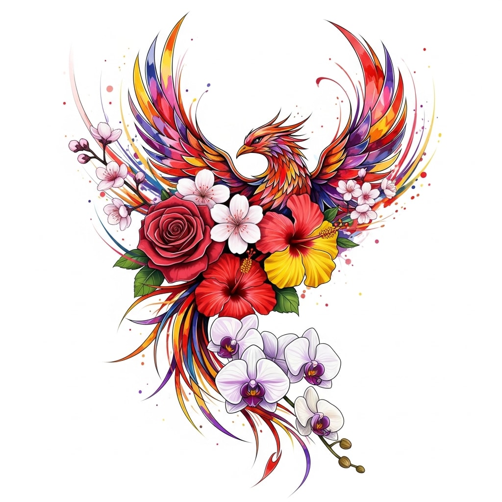 Tatouage rose - Inspirations uniques et Signification, image size:1024x1024