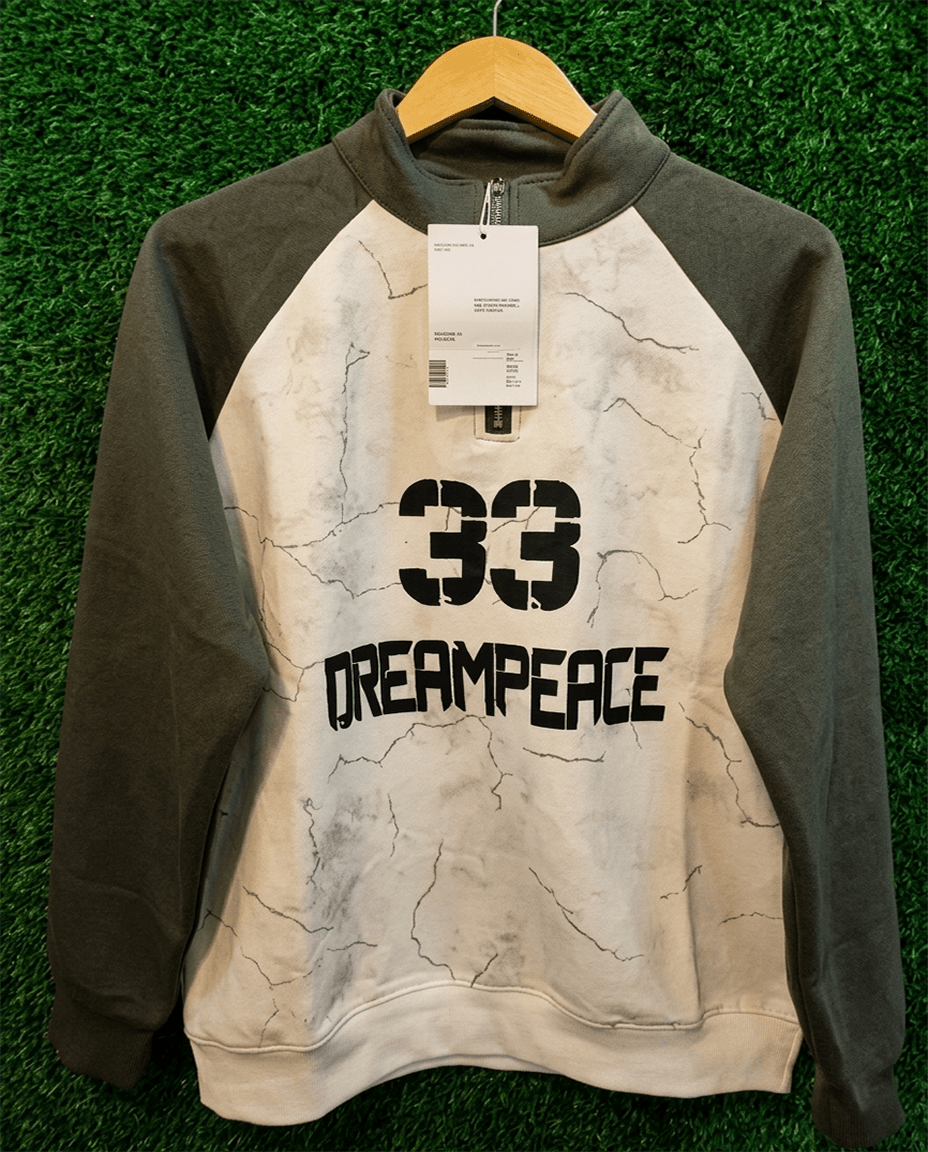 Men's DreamPeace 33 Printed Half-Zip Sweatshirt | Premium Winter Casual Pullover