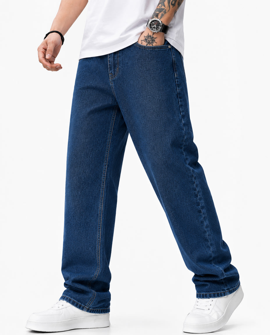 Men's Premium Relaxed-Fit Classic Denim Jeans