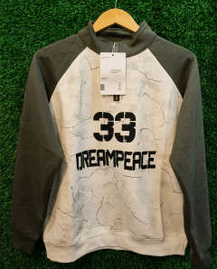 Men's DreamPeace 33 Printed Half-Zip Sweatshirt | Premium Winter Casual Pullover