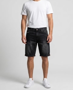 Men's Black Denim Shorts — Mens — Rajdevi Collection