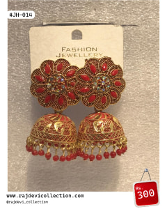 Premium Traditional Crescent Chandbali Earrings with Pearl Accent by Rajdevi Collection — Jewellery — Rajdevi Collection