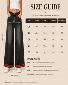 Women's Black Wide Leg Denim Jeans