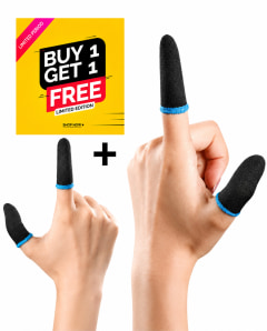 Professional Anti-Sweat Mobile Gaming Finger Sleeves (Buy 1 Get 1 Free Pack)