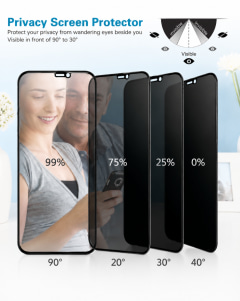 Premium Anti-Spy Privacy Tempered Glass Screen Protector — Mobile Accessories — Rajdevi Collection