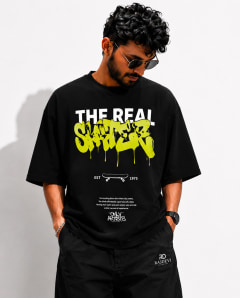Men's Oversized Skateboard Graphic T-Shirt — Mens — Rajdevi Collection