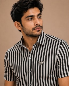 Men's Premium Vertical Striped Casual Shirt — Rajdevi Collection