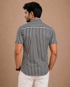 Men's Premium Vertical Striped Casual Shirt — Rajdevi Collection
