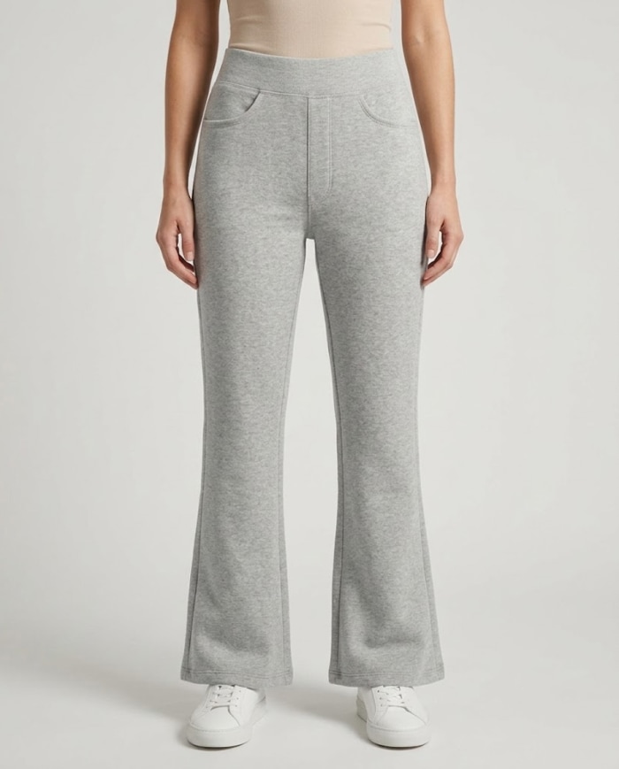 Women's Premium Knit Fit-and-Flare Lounge Pants