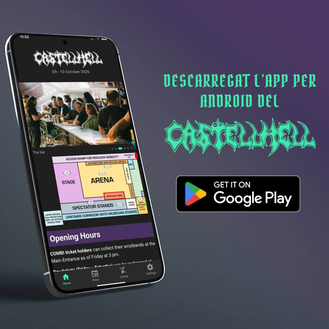Descarga la app Android de CastellHell para seguir las novedades del festival