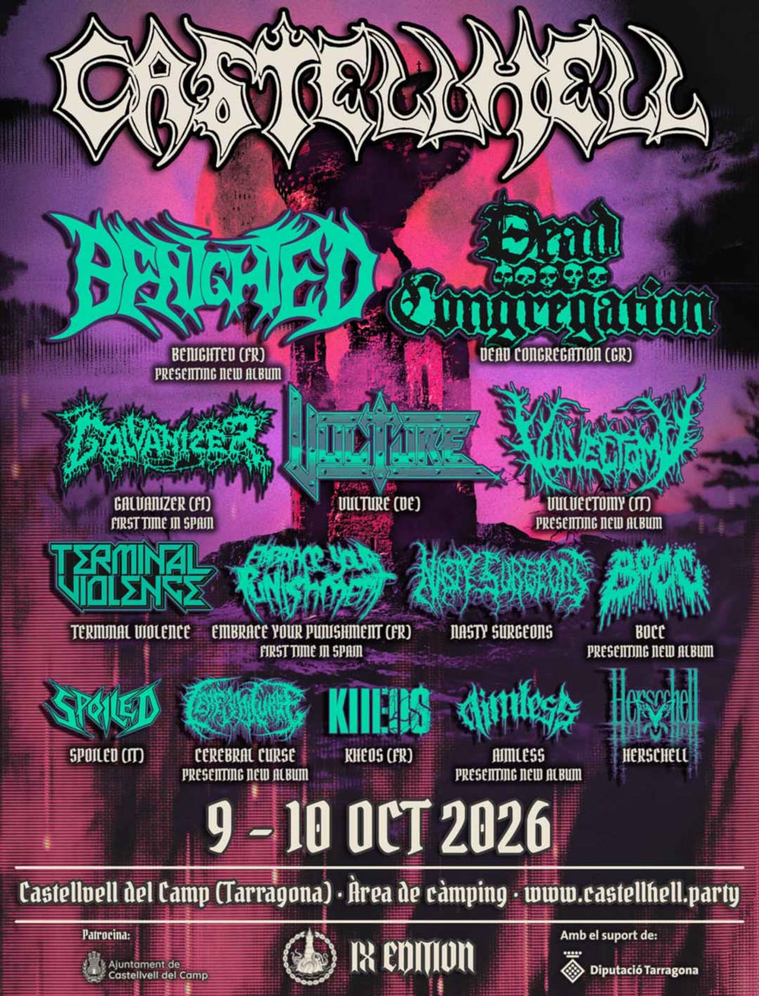 CastellHell 2026 cierra su cartel final con su edición más internacional